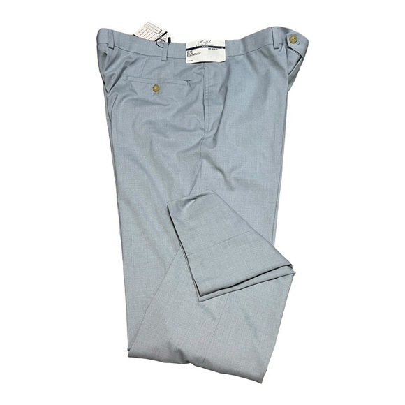 Ralph Ralph Lauren Comfort Flex Dress Pants Flat Front Slim-Fit Trousers W40 L32 - Picture 7 of 8